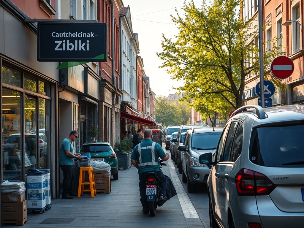 Autobus komunikacji miejskiej PKS na ulicy w Ząbkach, symbolizujący nowe połączenia autobusowe.